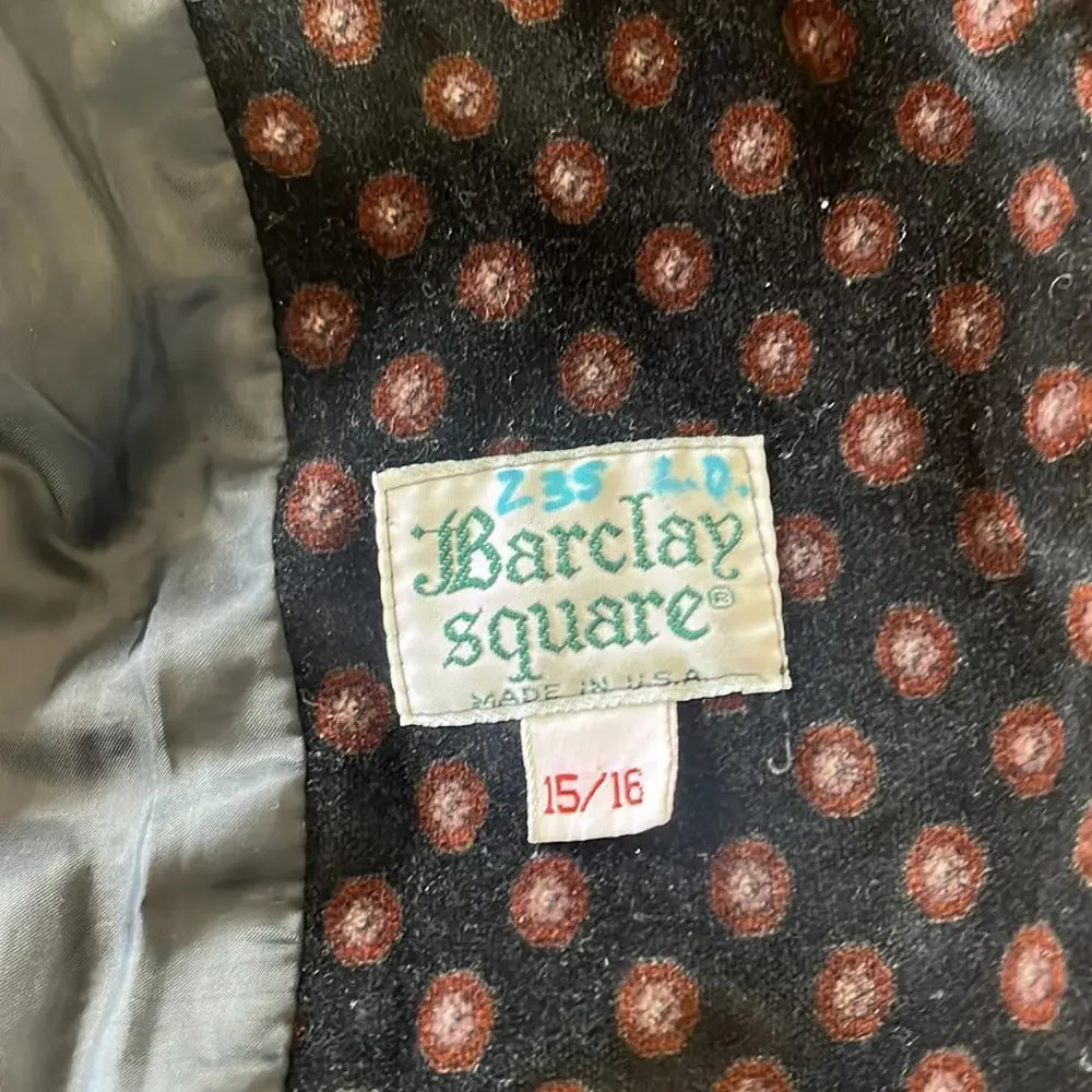 Barclay Square Blazer Jacket Black 15-16